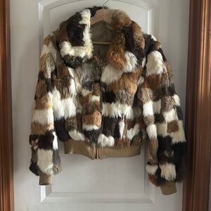 Vintage Multi-Color Fur Coat